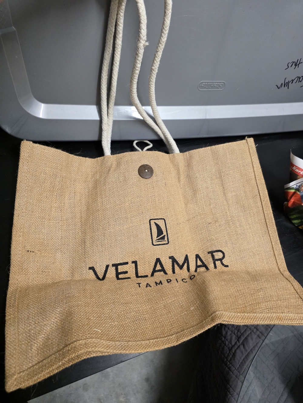Tampico Men's Natural Jute Tote Bag